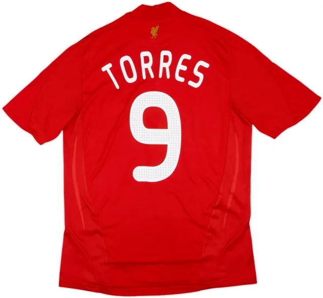 2008-10 Liverpool Home Shirt Torres #9 - 10/10 - (M)