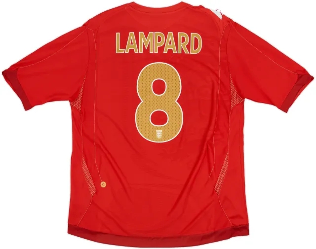 2006-08 England Away Shirt Lampard #8 - 5/10 - (XL)
