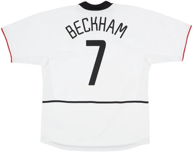 2002-03 Manchester United Away Shirt Beckham #7 - 5/10 - (XL)