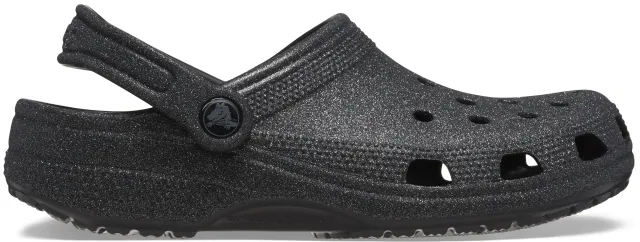 Crocs | Unisex | Classic Glitter | Clogs | Black Glitter | W4/M3