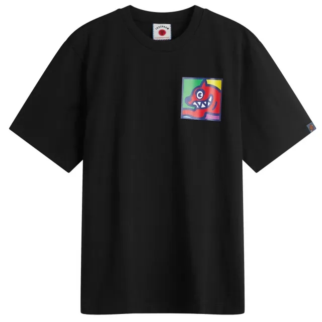 ICECREAM Men's Pop Art Running Dog T-Shirt Black