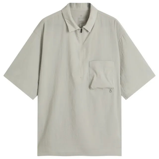 Snow Peak Men's Breathable Quick Dry Polo Shirt Grey