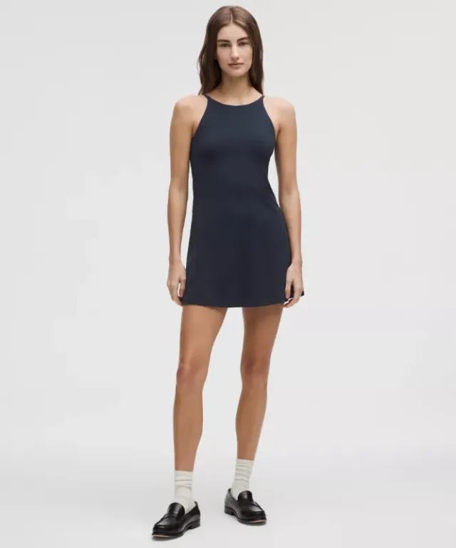 lululemon – Women's Align High-Neck Dress Light Support, A/B Cup – Color Blue – Size 0