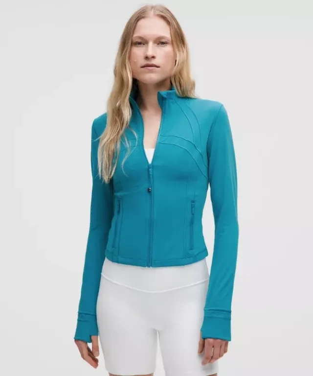 lululemon – Women's Define Cropped Jacket Nulu – Color Blue – Size 0