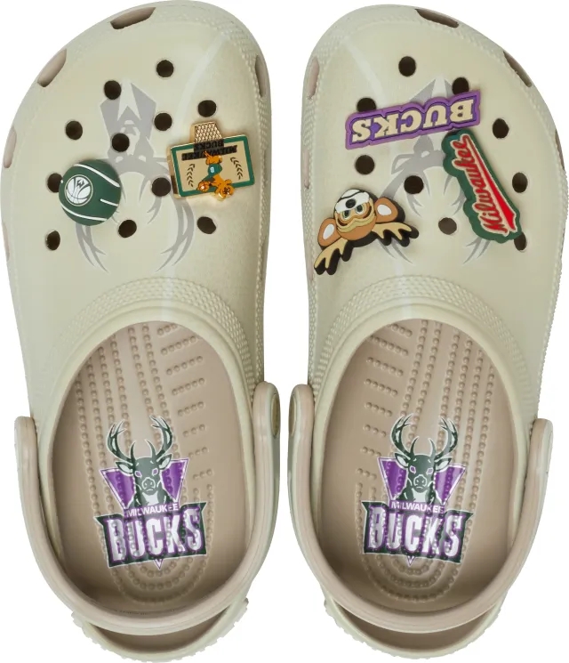 Crocs | Unisex | NBA Bucks Elevated Classic | Clogs | Multi | W5/M4