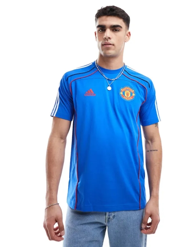 Manchester United x adidas Urban Purist T-Shirt Blue