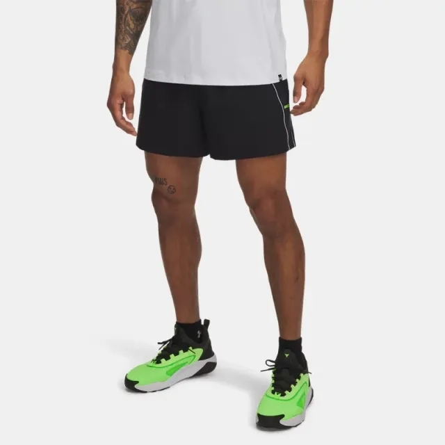Project Rock Men's Shorts Black / White / Hyper Green L