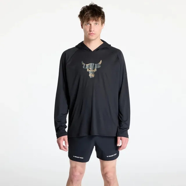 Project Rock Iso-Chill Men's Hoodie Black / Black L