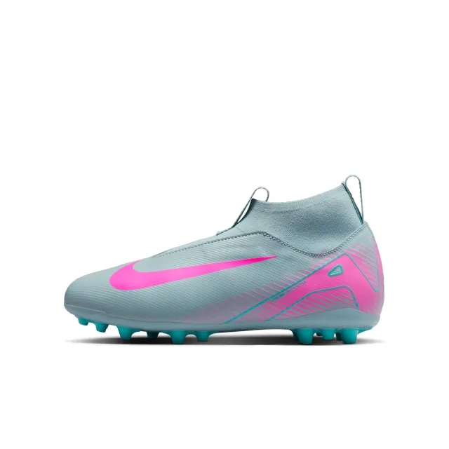Nike Jr. Mercurial Superfly 10 Academy Younger/Older Kids' AG High-Top Football Boot - Grey