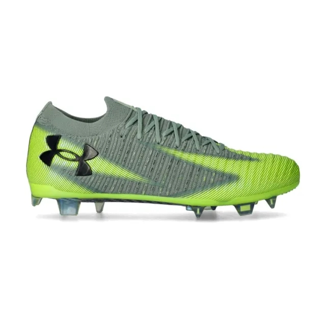 Under Armour  Shadow Elite 3 FG Men's Soccer Cleats Silica Green / High Vis Yellow / Black 9