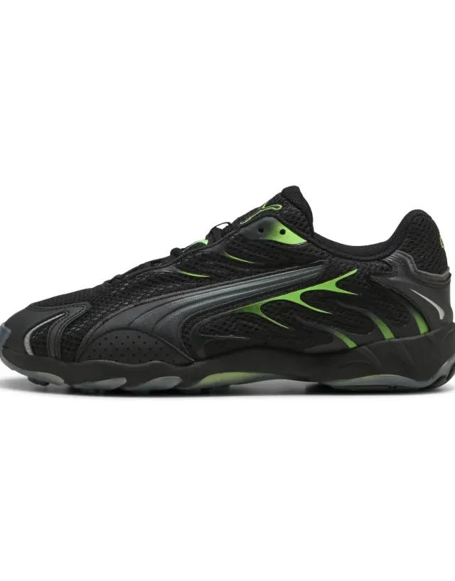 PUMA Inhale Sneakers Unisex, Black/Green Glare