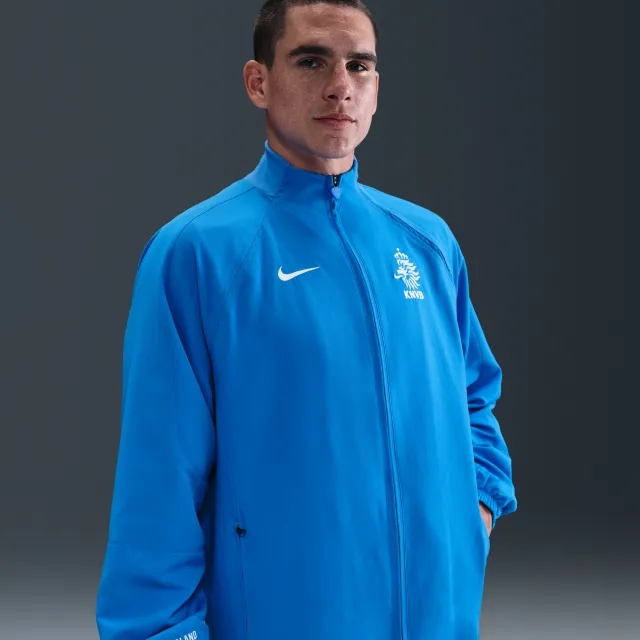 Netherlands 2004 Total 90 Reissue Men's Nike Football Replica Tracksuit Jacket - Blue - Polyester