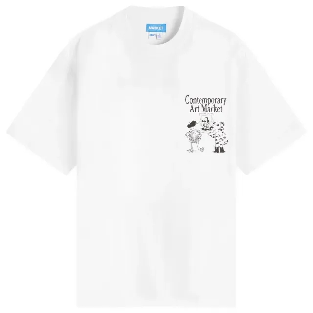MARKET Men's Smiley Museum Uv T-Shirt White