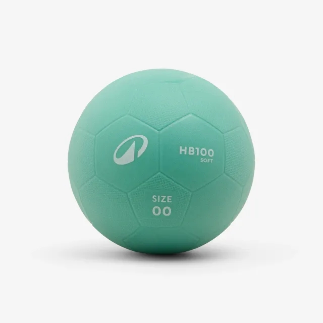 Beginner's Pvc Handball H100 Soft Size 00 - Green