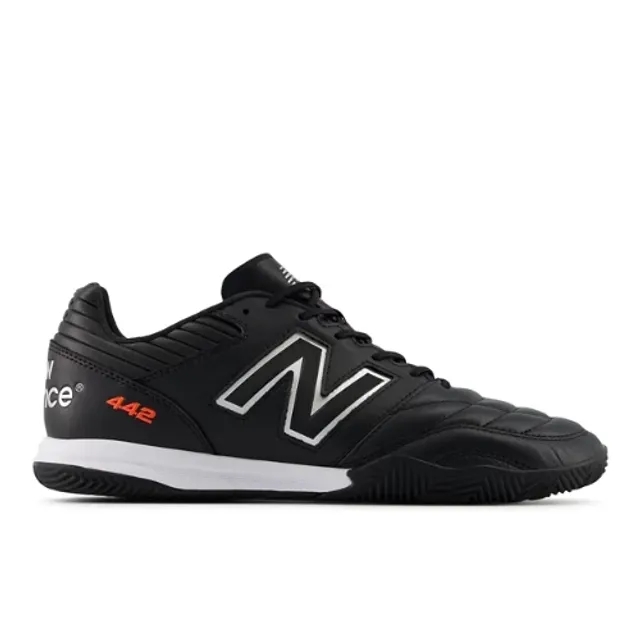 New Balance Men's 442 PRO IN V2 in Black/White Leather