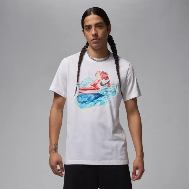 Nike Jordan Flight Essentials AJ1 Men's Short-Sleeve T-Shirt - White - Cotton
