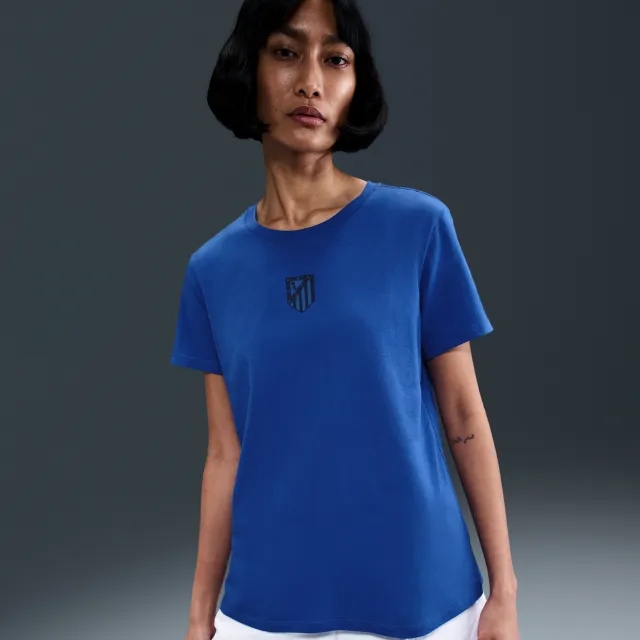 Atlético Madrid Women's Nike Football T-Shirt - Blue - Cotton