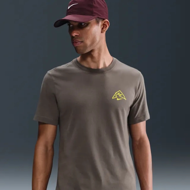 Nike Men's Dri-FIT T-Shirt - Grey - Cotton/Polyester