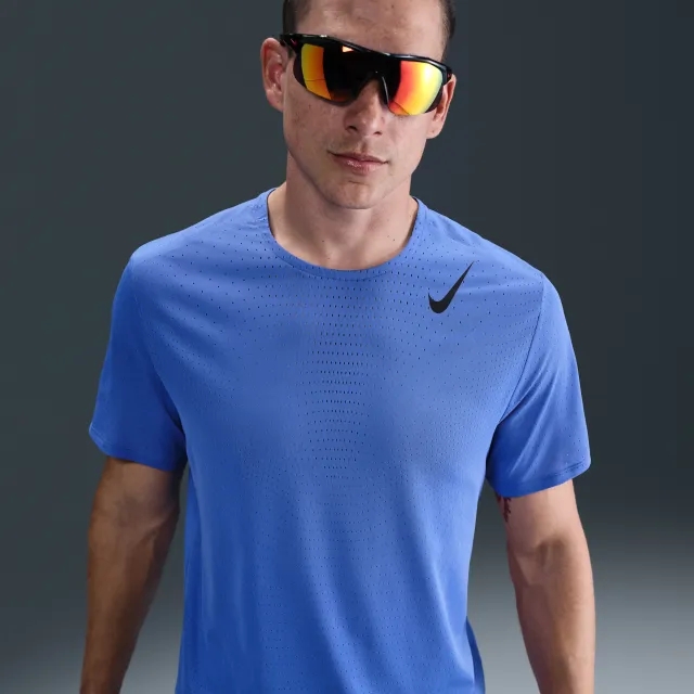 Nike AeroSwift Men's Dri-FIT ADV Short-Sleeve Running Top - Blue - Polyester