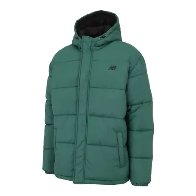 New Balance Men's Puffer Jacket in Green Nylon