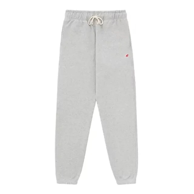 New Balance Men's Made in USA Core Sweatpant in Grey Cotton Fleece