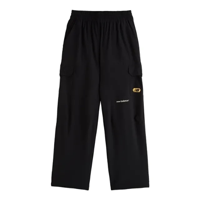New Balance Men's Street Classics Straight Leg Pant in Black Cotton