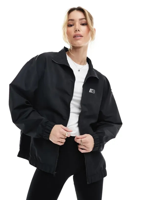 New Balance Sport Woven Jacket In Black