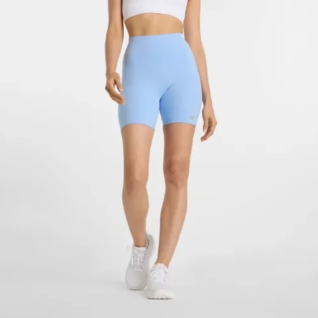 New Balance Women's NB Harmony High Rise Short 6" in Blue Poly Knit