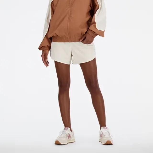New Balance Women's Athletics Mesh Short in Beige