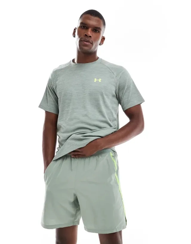Under Armour Launch 7 Inch Shorts In Green