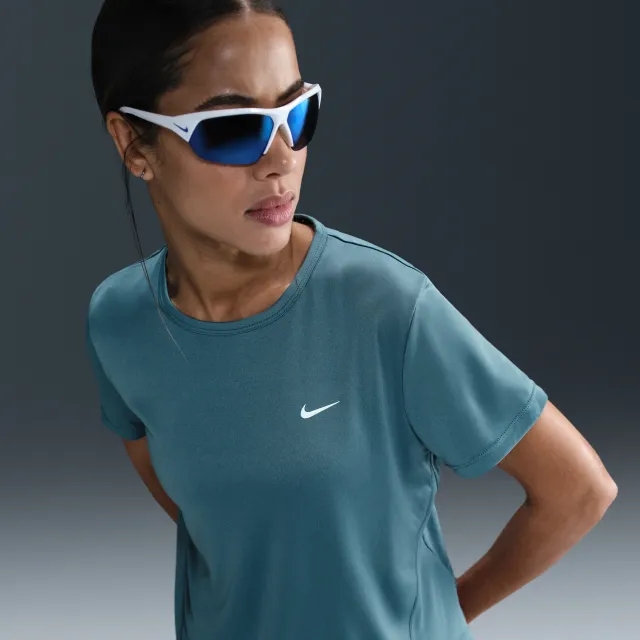 Nike Tempo Women's Dri-FIT Short-Sleeve Running Top - Blue - Polyester