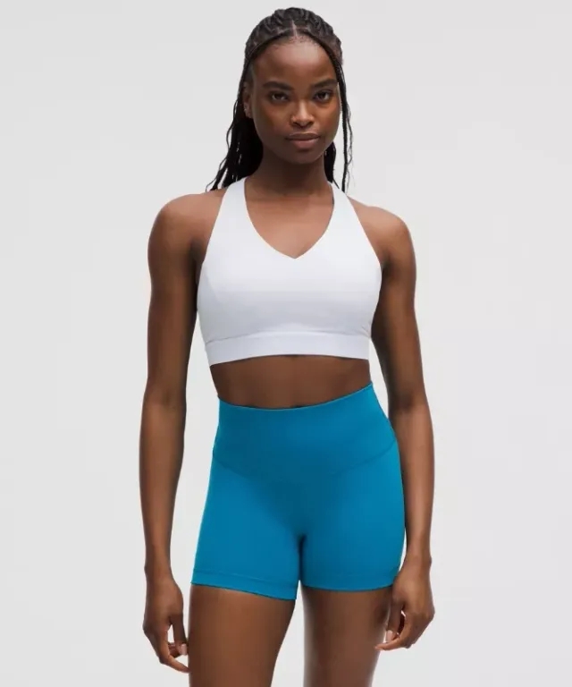 lululemon – Women's Envital Sports Bra Medium Support, D/DD Cup – Color Blue – Size 10