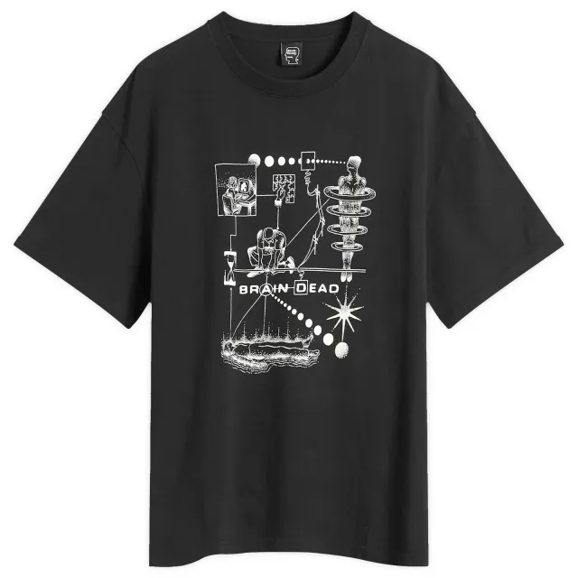 Brain Dead Men's Mind Puzzle T-Shirt Black
