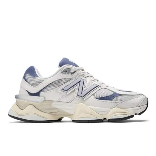 New Balance Unisex 9060 in White/Blue Leather