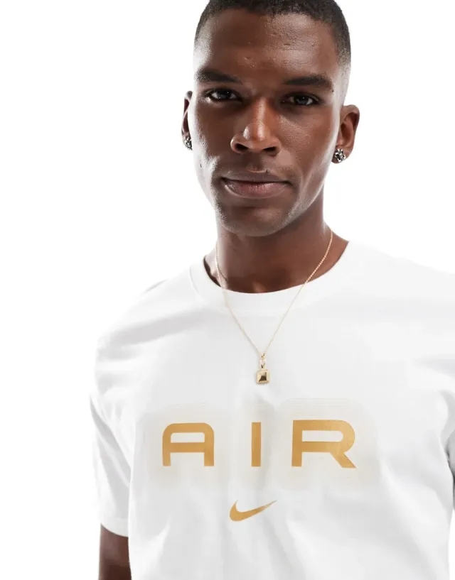 Men's Nike Swoosh Air Graphic T-Shirt in White