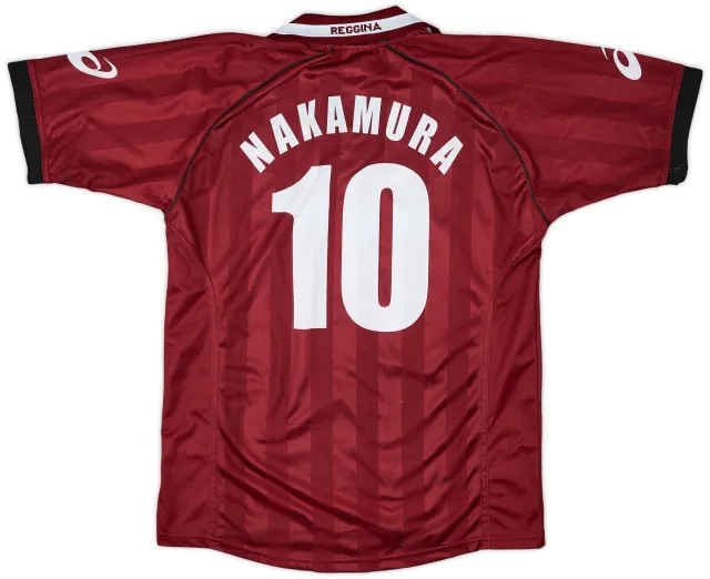 2002-03 Reggina Home Shirt Nakamura #10 - 8/10 - (L)