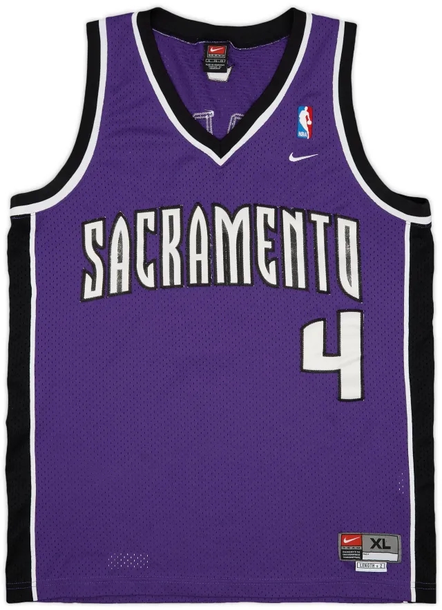 2002-04 Sacramento Kings Webber #4 Nike Swingman Away Jersey - 8/10 - (XL)