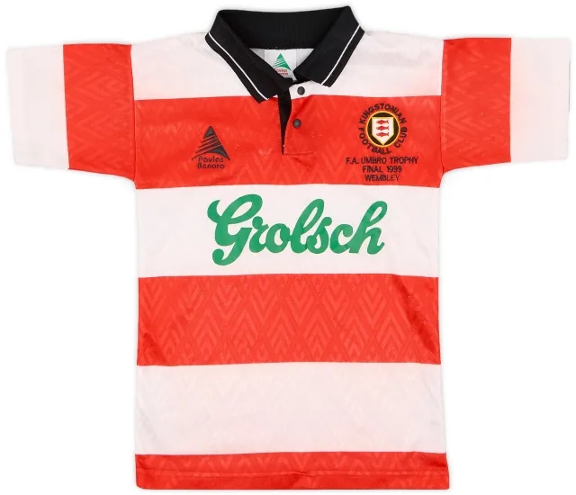 1998-99 Kingstonian 'FA Umbro Trophy Final 1999' Signed Home Shirt - 8/10 - (S.Boys)