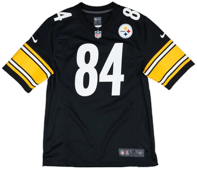 2012-18 Pittsburgh Steelers Brown #84 Nike Game Home Jersey - 8/10 - (M)