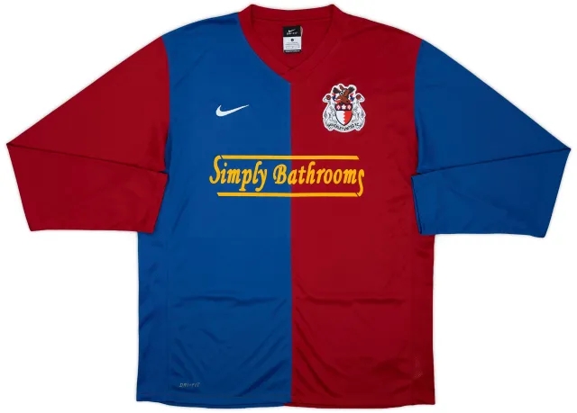 2011-12 Hinckley United Home L/S Shirt - 7/10 - (L)