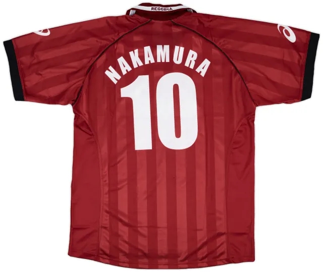 2002-03 Reggina Signed Home Shirt Nakamura #10 - 8/10 - (XL)