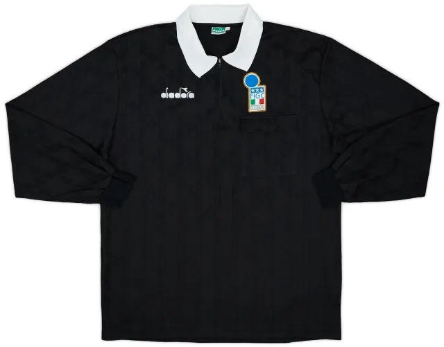 1990s FIGC Diadora Referee Shirt - 8/10 - (XL)