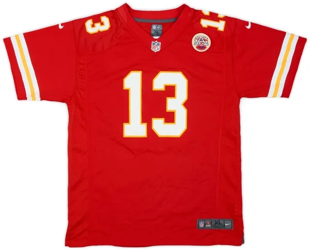 2014-18 Kansas City Chiefs Thomas #13 Nike Game Home Jersey - 7/10 - (XL.Boys)