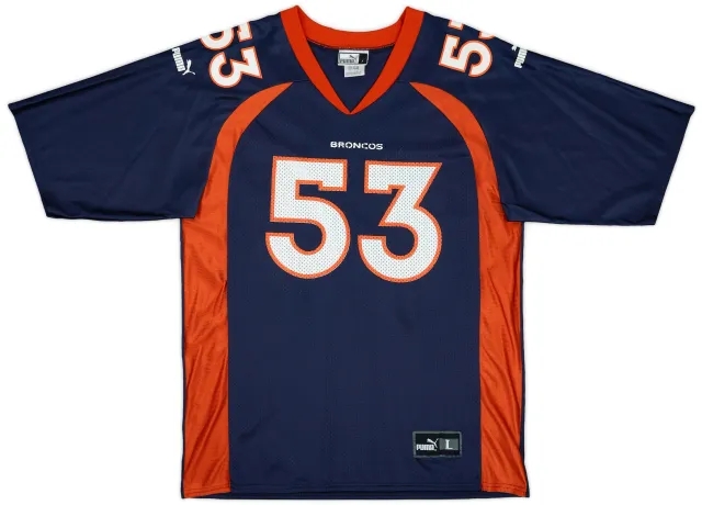 1998-01 Denver Broncos Romanowski #53 Puma Home Jersey - 8/10 - (L)