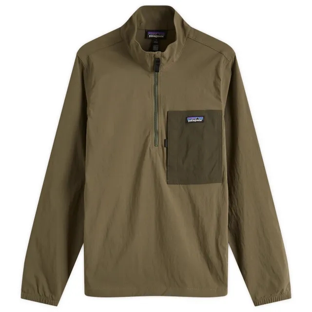 Patagonia Men's Outdoor Everyday Marsupial Pullover Top Basin Green