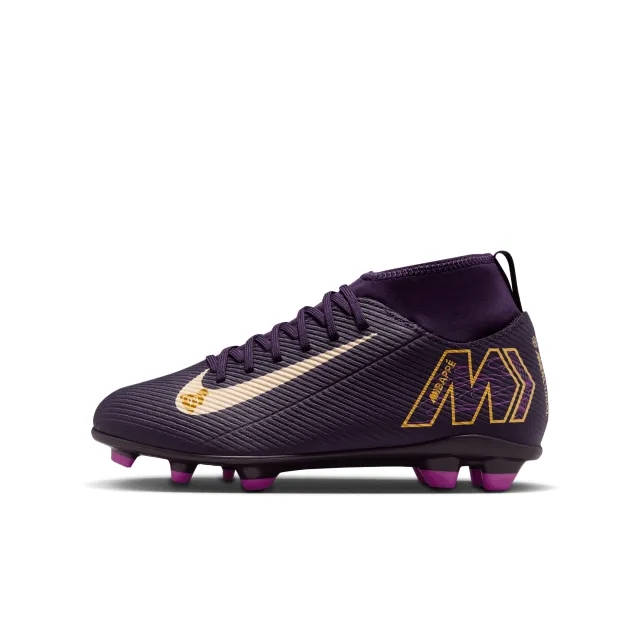 Nike Jr. Mercurial Superfly 10 Club 'Kylian Mbappé' Younger/Older Kids' MG High-Top Football Boot - Purple