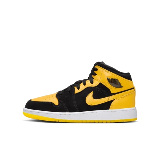 Nike Jordan Nike Air Jordan 1 Mid SE Big Kids' Shoes - Black