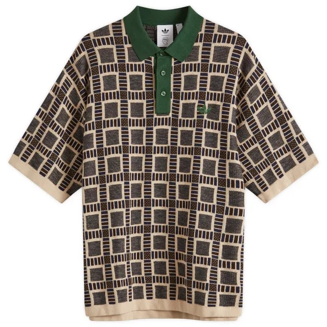 adidas X Brain Dead Polo Shirt Dust Sand