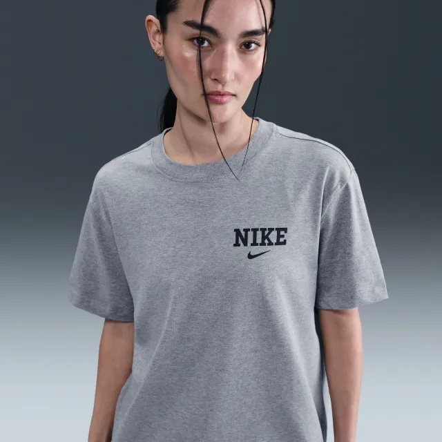 Nike Sportswear Women's T-shirt - Grey - Cotton