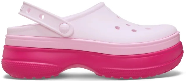 Crocs | Unisex | Classic Stacked | Clogs | Dragon Fruit | W4/M3